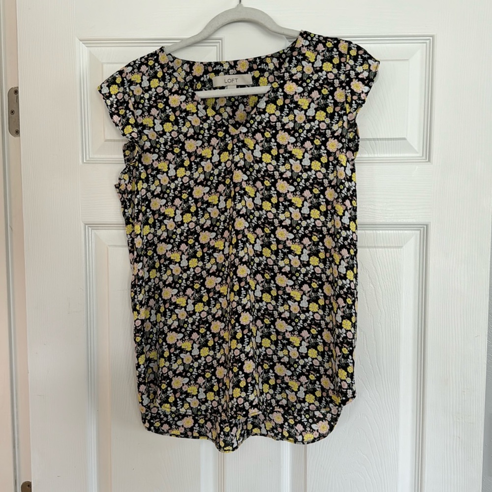 Loft blousy tank. Hardly worn. Great condition